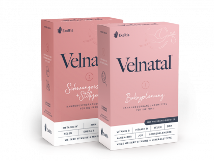 Velnatal®: Mit dem 2-Phasen-System sind Mutter und Kind rundum versorgt Logo